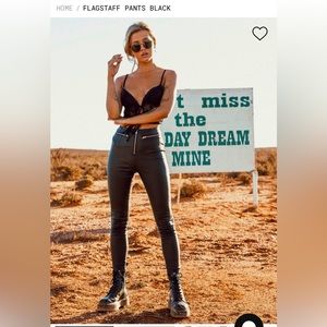 Princess Polly Flagstaff leather pant